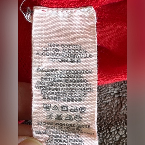 Free People Oberoi Red Boho Top size S - Picture 14 of 16